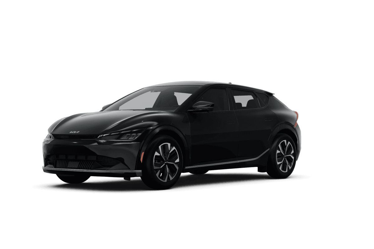 Kia EV6 Aurora Black Pearl - Front view Kia EV6 Aurora Black Pearl - Front view