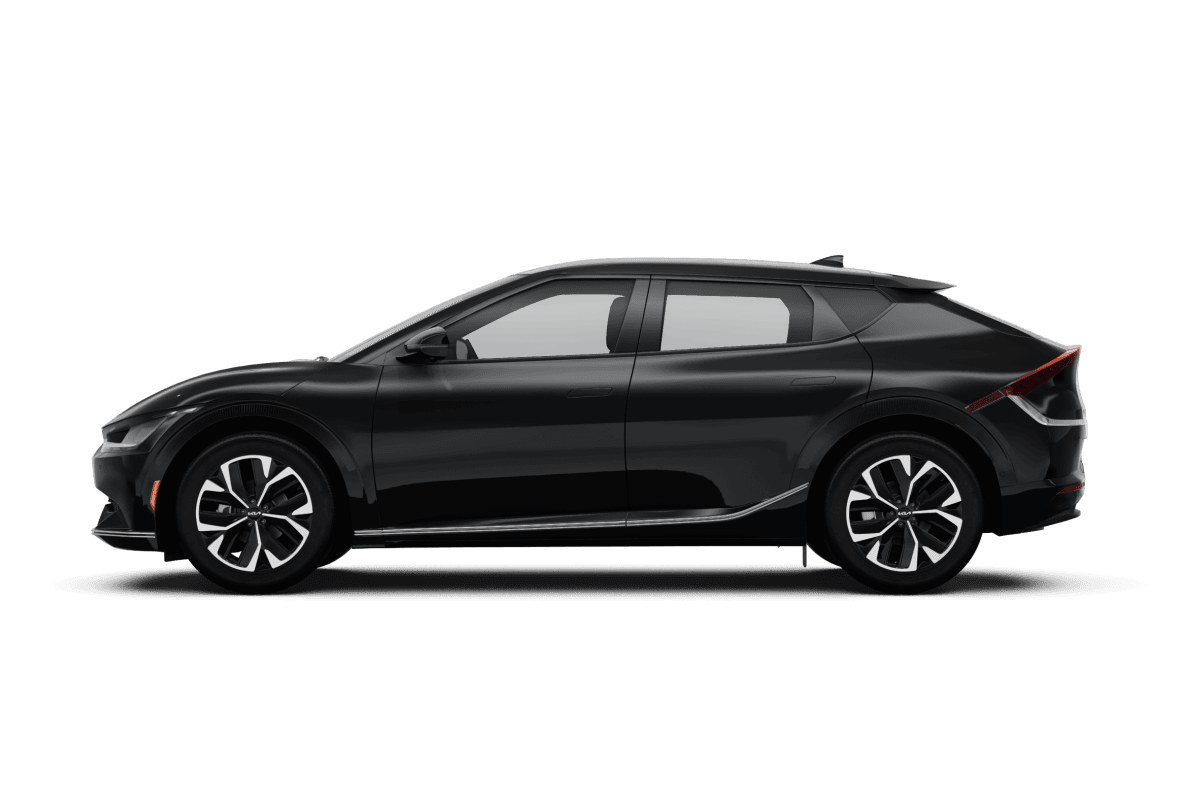 Kia EV6 Aurora Black Pearl - Side view Kia EV6 Aurora Black Pearl - Side view