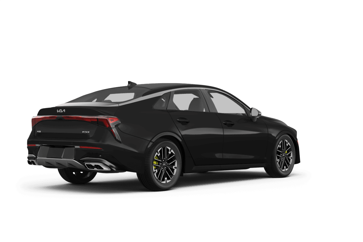 Kia K5 Aurora Black Pearl - Back view Kia K5 Aurora Black Pearl - Back view
