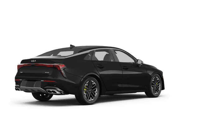 Kia K5 Aurora Black Pearl - Back view Kia K5 Aurora Black Pearl - Back view