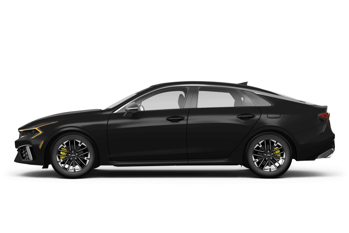 Kia K5 Aurora Black Pearl - Side view Kia K5 Aurora Black Pearl - Side view