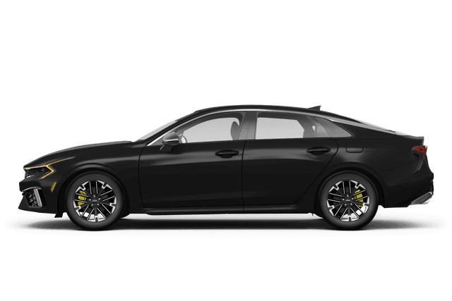 Kia K5 Aurora Black Pearl - Side view Kia K5 Aurora Black Pearl - Side view