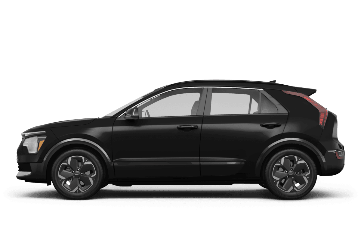 Kia Niro EV Aurora Black Pearl - Side view Kia Niro EV Aurora Black Pearl - Side view