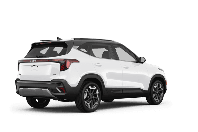 Kia Seltos Snow White Pearl - Back view Kia Seltos Snow White Pearl - Back view