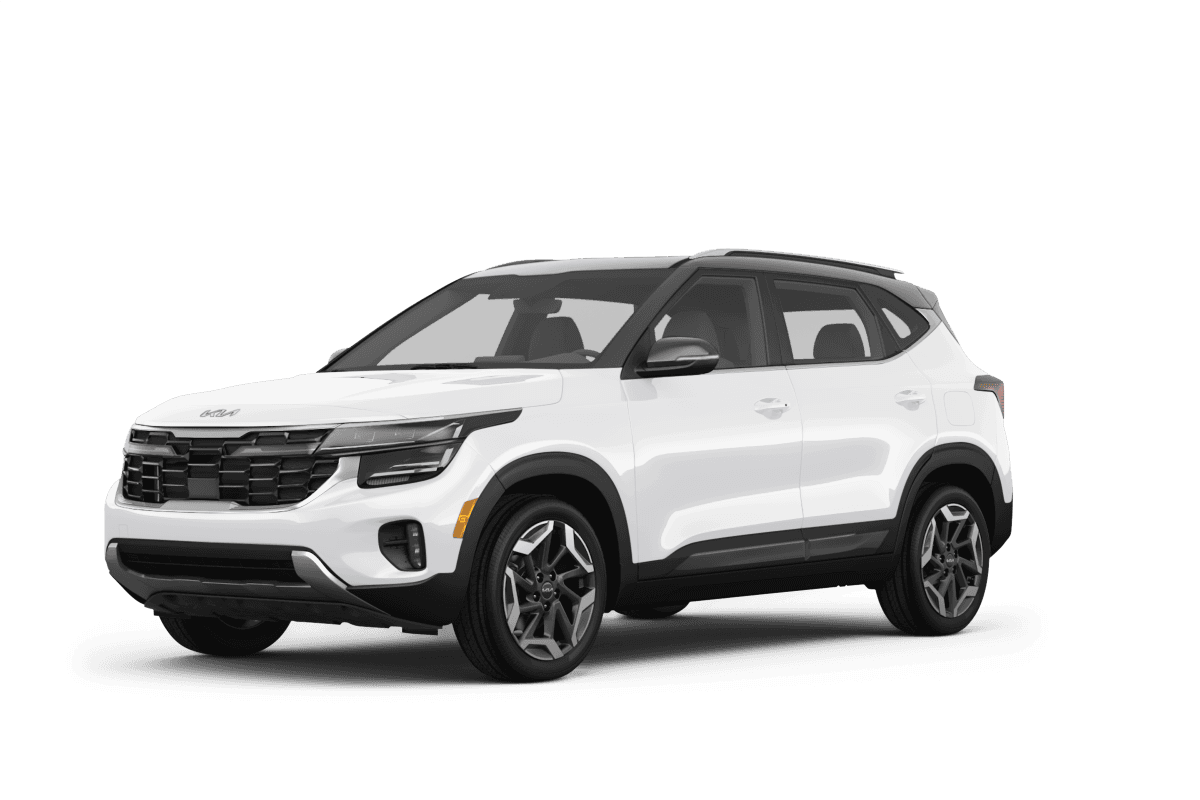 Kia Seltos Snow White Pearl - Front view Kia Seltos Snow White Pearl - Front view