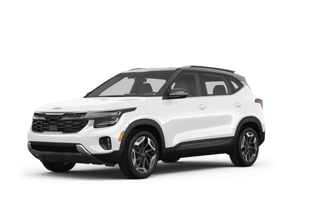 Kia Seltos Snow White Pearl - Front view Kia Seltos Snow White Pearl - Front view