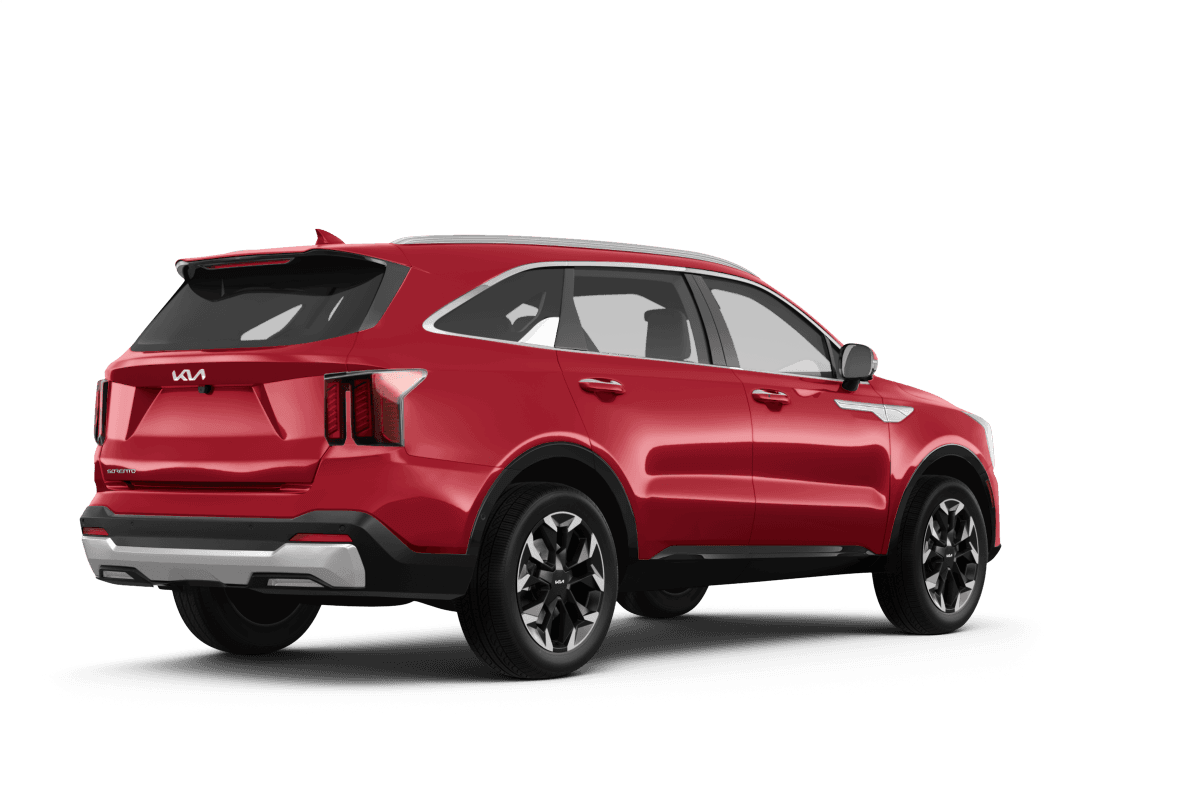 Kia Sorento Dawning Red - Back view Kia Sorento Dawning Red - Back view
