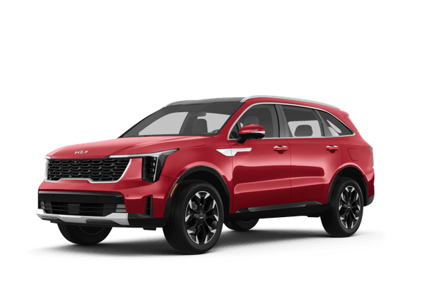 Kia Sorento Dawning Red - Front view Kia Sorento Dawning Red - Front view