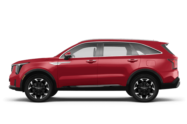 Kia Sorento Dawning Red - Side view Kia Sorento Dawning Red - Side view