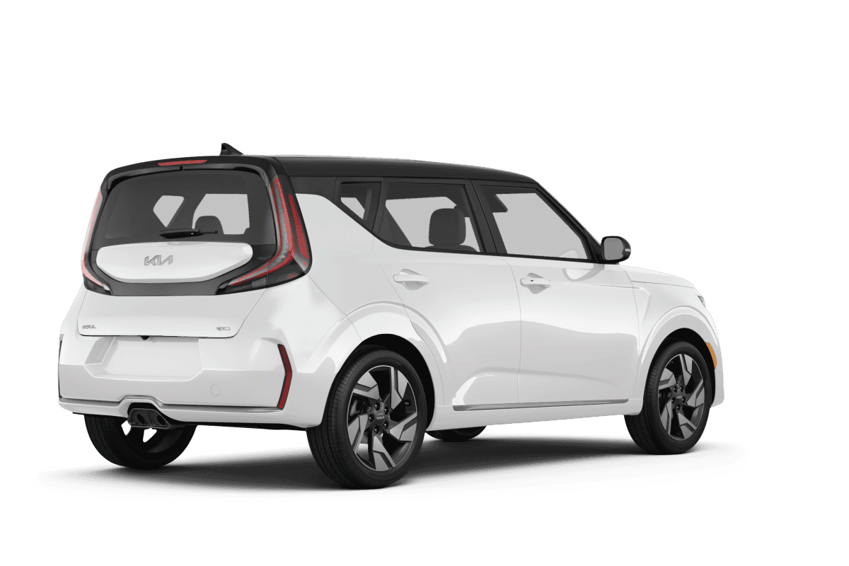 Kia Soul Snow White Pearl - Back view Kia Soul Snow White Pearl - Back view