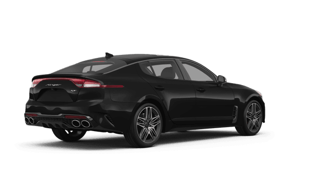 Kia Stinger Aurora Black Pearl - Back view Kia Stinger Aurora Black Pearl - Back view