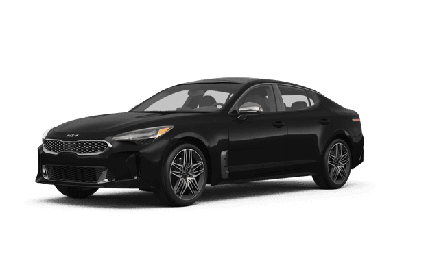 Kia Stinger Aurora Black Pearl - Front view Kia Stinger Aurora Black Pearl - Front view