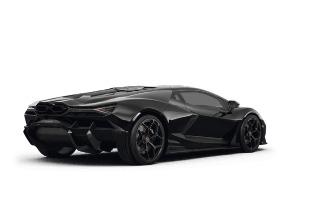 Lamborghini Revuelto Nero Helene Metallic - Back view Lamborghini Revuelto Nero Helene Metallic - Back view
