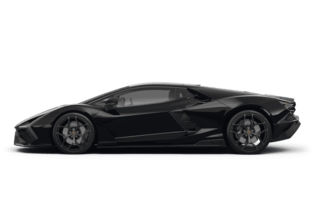 Lamborghini Revuelto Nero Helene Metallic - Side view Lamborghini Revuelto Nero Helene Metallic - Side view