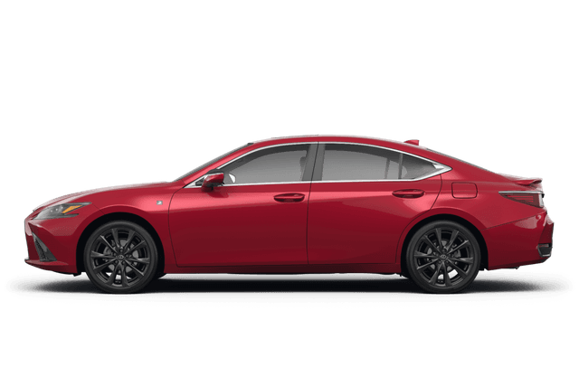 Lexus ES 300h Matador Red Mica - Side view Lexus ES 300h Matador Red Mica - Side view