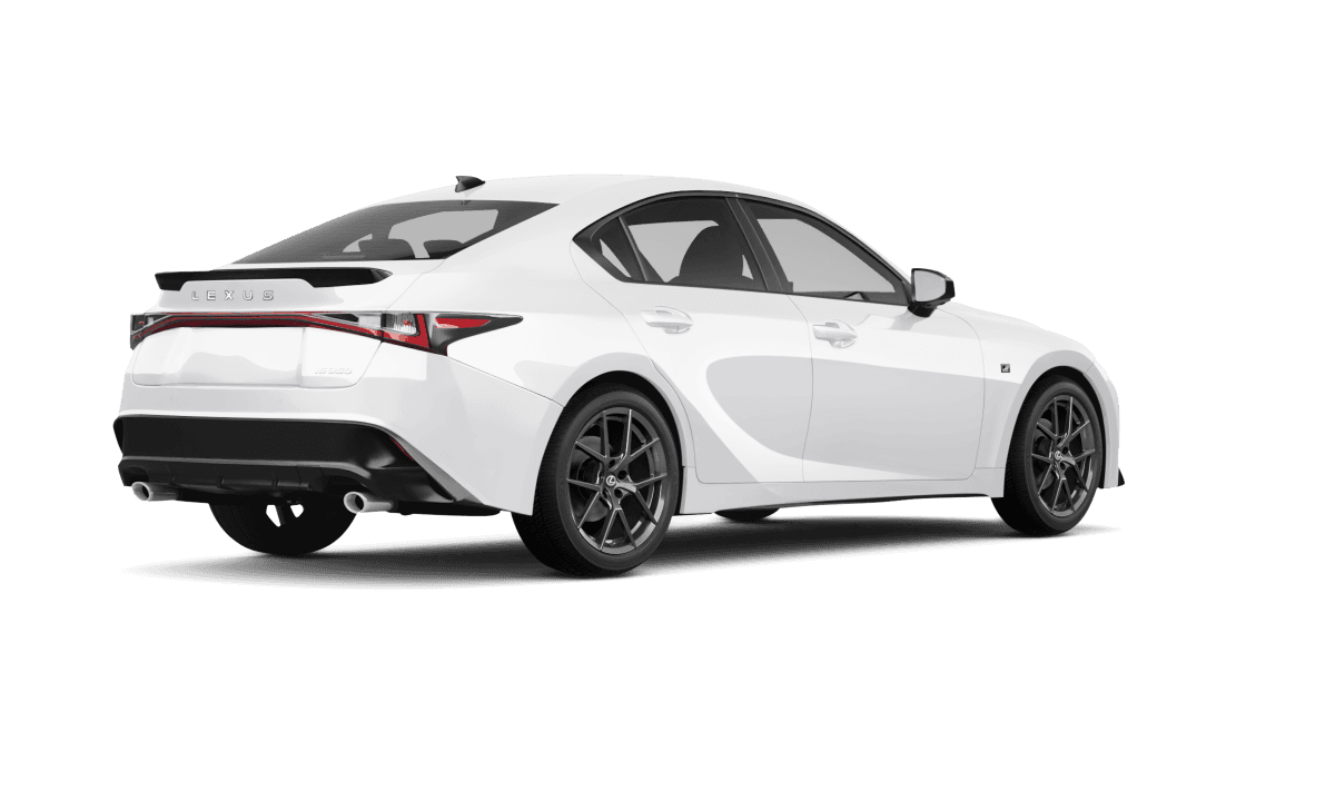 Lexus IS 350 Ultra White - Back view Lexus IS 350 Ultra White - Back view