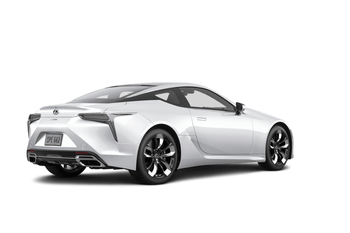 Lexus LC 500 Ultra White - Back view Lexus LC 500 Ultra White - Back view