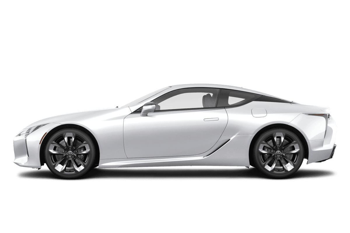 Lexus LC 500 Ultra White - Side view Lexus LC 500 Ultra White - Side view
