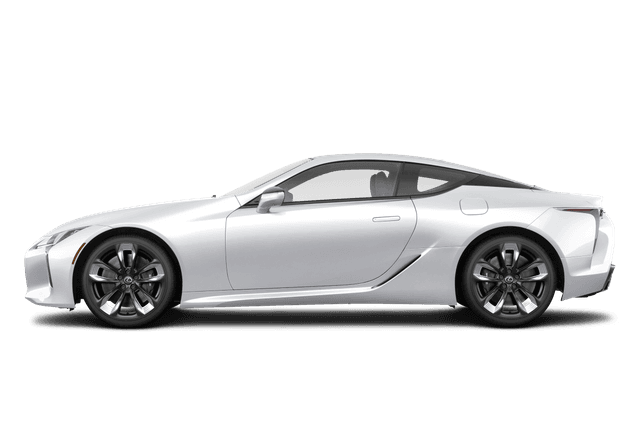Lexus LC 500 Ultra White - Side view Lexus LC 500 Ultra White - Side view