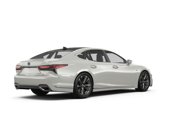 Lexus LS 500 Ultra White - Back view Lexus LS 500 Ultra White - Back view