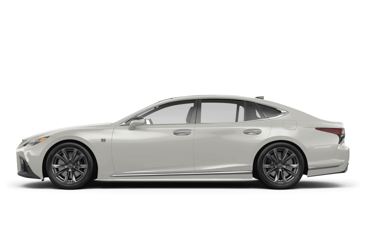 Lexus LS 500 Ultra White - Side view Lexus LS 500 Ultra White - Side view