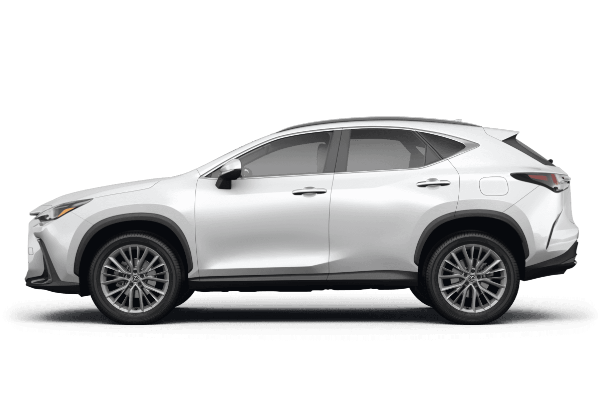 Lexus NX 350 Ultra White - Side view Lexus NX 350 Ultra White - Side view
