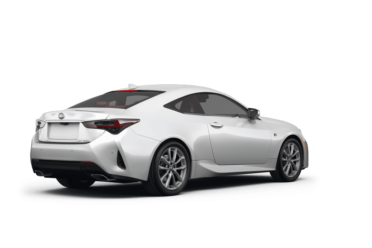 Lexus RC 350 Ultra White - Back view Lexus RC 350 Ultra White - Back view