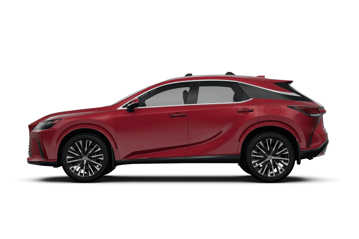 Lexus RX 350h Matador Red Mica - Side view Lexus RX 350h Matador Red Mica - Side view