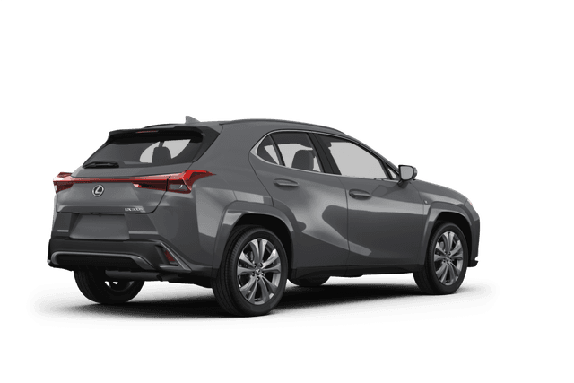 Lexus UX 300h Cloudburst Gray w/ Obsidian Roof - Back view Lexus UX 300h Cloudburst Gray w/ Obsidian Roof - Back view