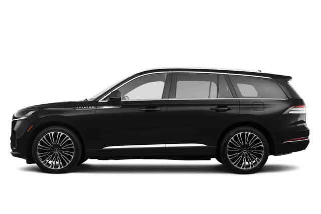 Lincoln Aviator Infinite Black - Side view Lincoln Aviator Infinite Black - Side view