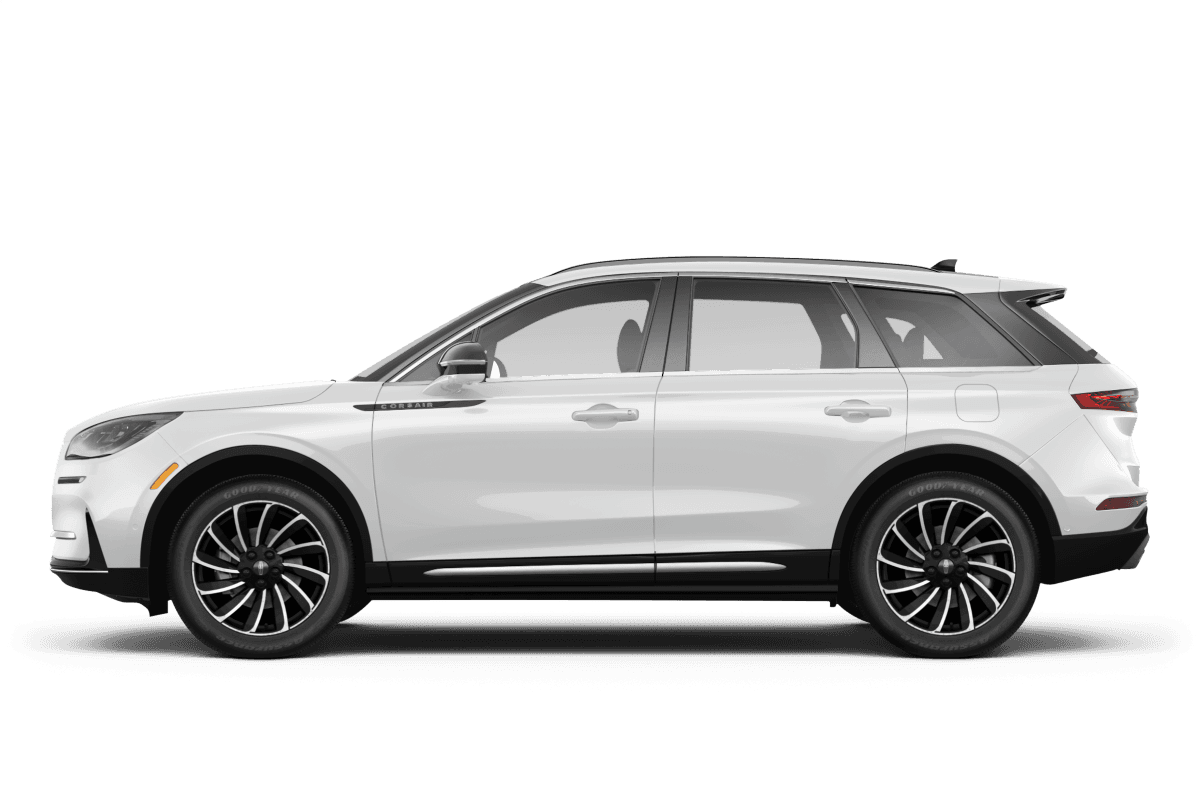 Lincoln Corsair Pristine White - Side view Lincoln Corsair Pristine White - Side view