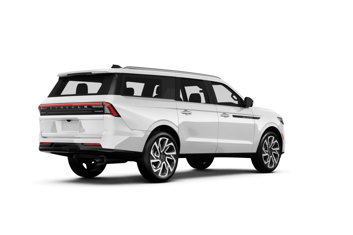 Lincoln Navigator Pristine White Metallic Tri-Coat - Back view Lincoln Navigator Pristine White Metallic Tri-Coat - Back view