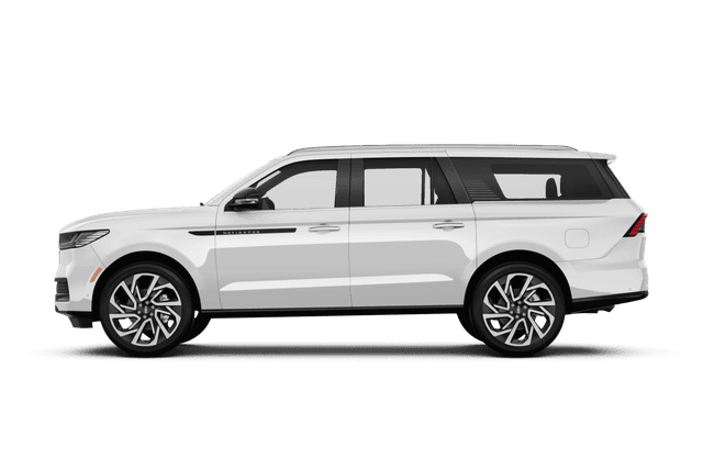 Lincoln Navigator Pristine White Metallic Tri-Coat - Side view Lincoln Navigator Pristine White Metallic Tri-Coat - Side view