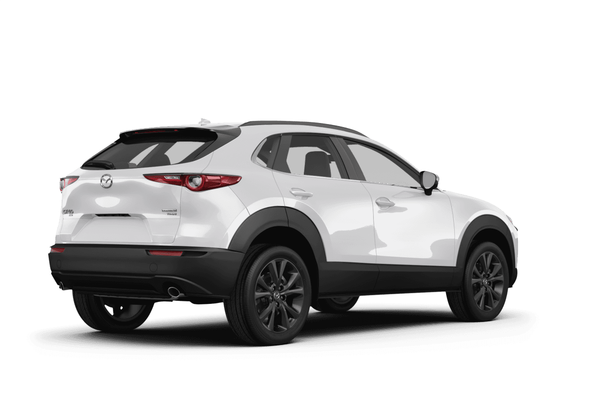 Mazda CX-30 Snowflake White Pearl Mica - Back view Mazda CX-30 Snowflake White Pearl Mica - Back view