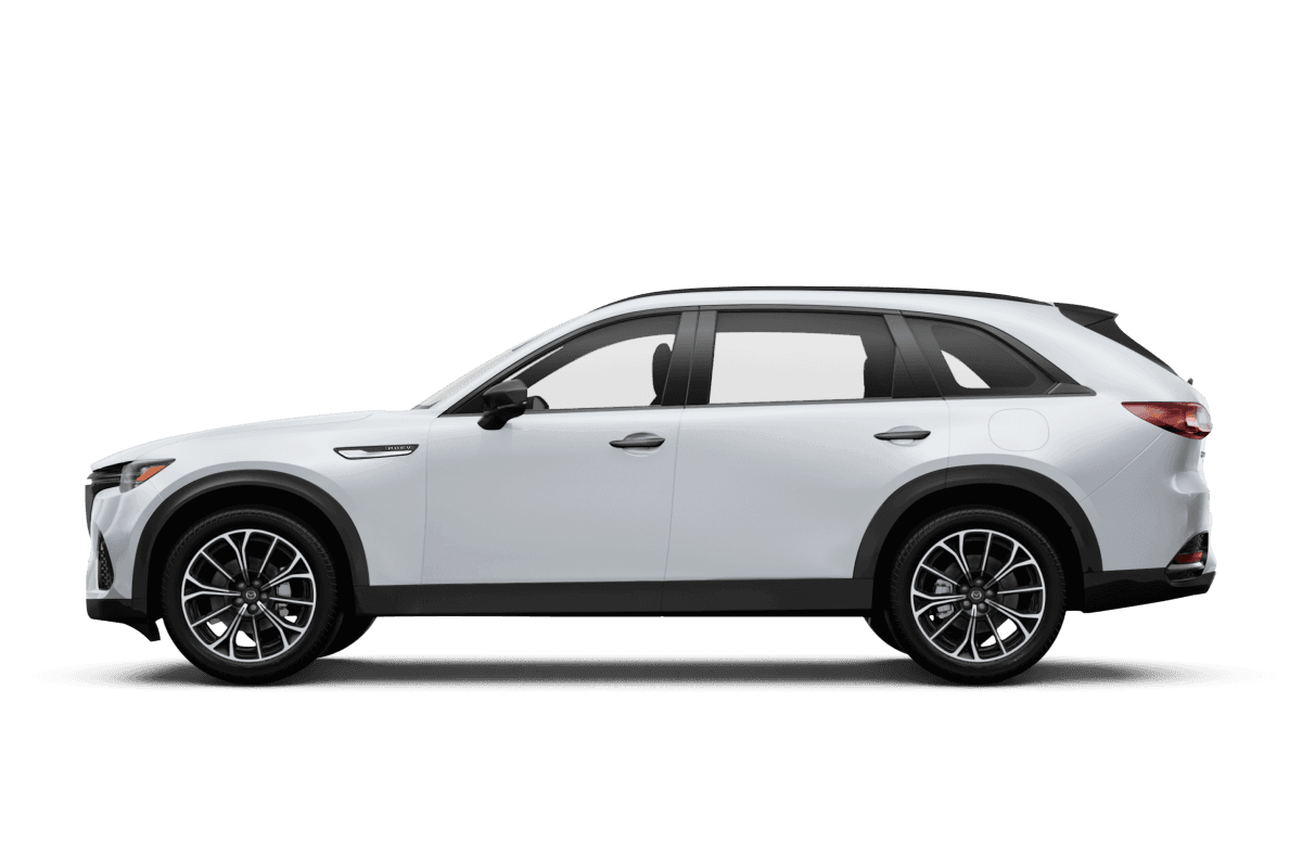 Mazda CX-70 PHEV Rhodium White Premium - Side view Mazda CX-70 PHEV Rhodium White Premium - Side view