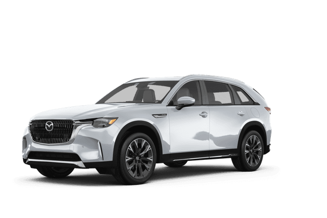 Mazda CX-90 PHEV Rhodium White Premium - Front view Mazda CX-90 PHEV Rhodium White Premium - Front view