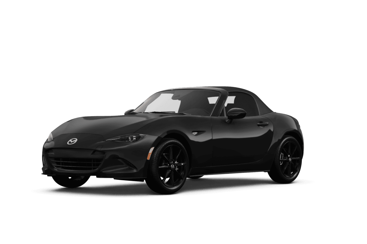 Mazda MX-5 Miata Jet Black Mica - Front view Mazda MX-5 Miata Jet Black Mica - Front view