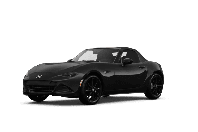 Mazda MX-5 Miata Jet Black Mica - Front view Mazda MX-5 Miata Jet Black Mica - Front view