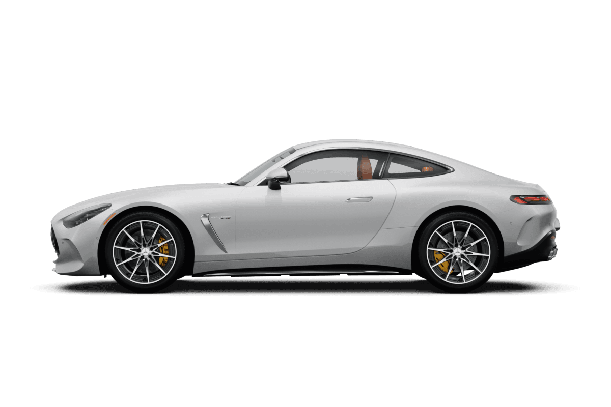Mercedes-Benz AMG GT MANUFAKTUR Moonlight White Metallic - Side view Mercedes-Benz AMG GT MANUFAKTUR Moonlight White Metallic - Side view