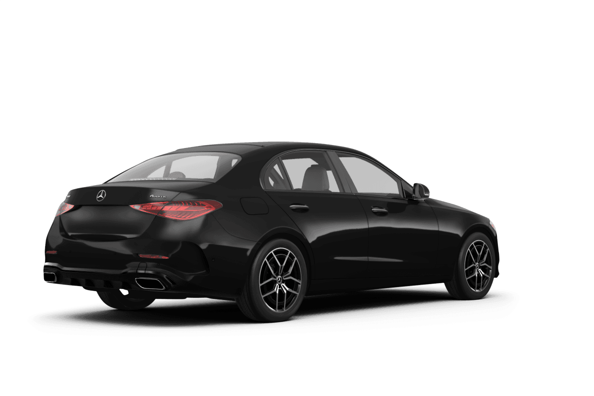 Mercedes-Benz C-Class Black - Back view Mercedes-Benz C-Class Black - Back view