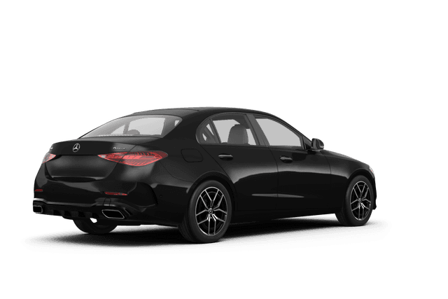 Mercedes-Benz C-Class Black - Back view Mercedes-Benz C-Class Black - Back view