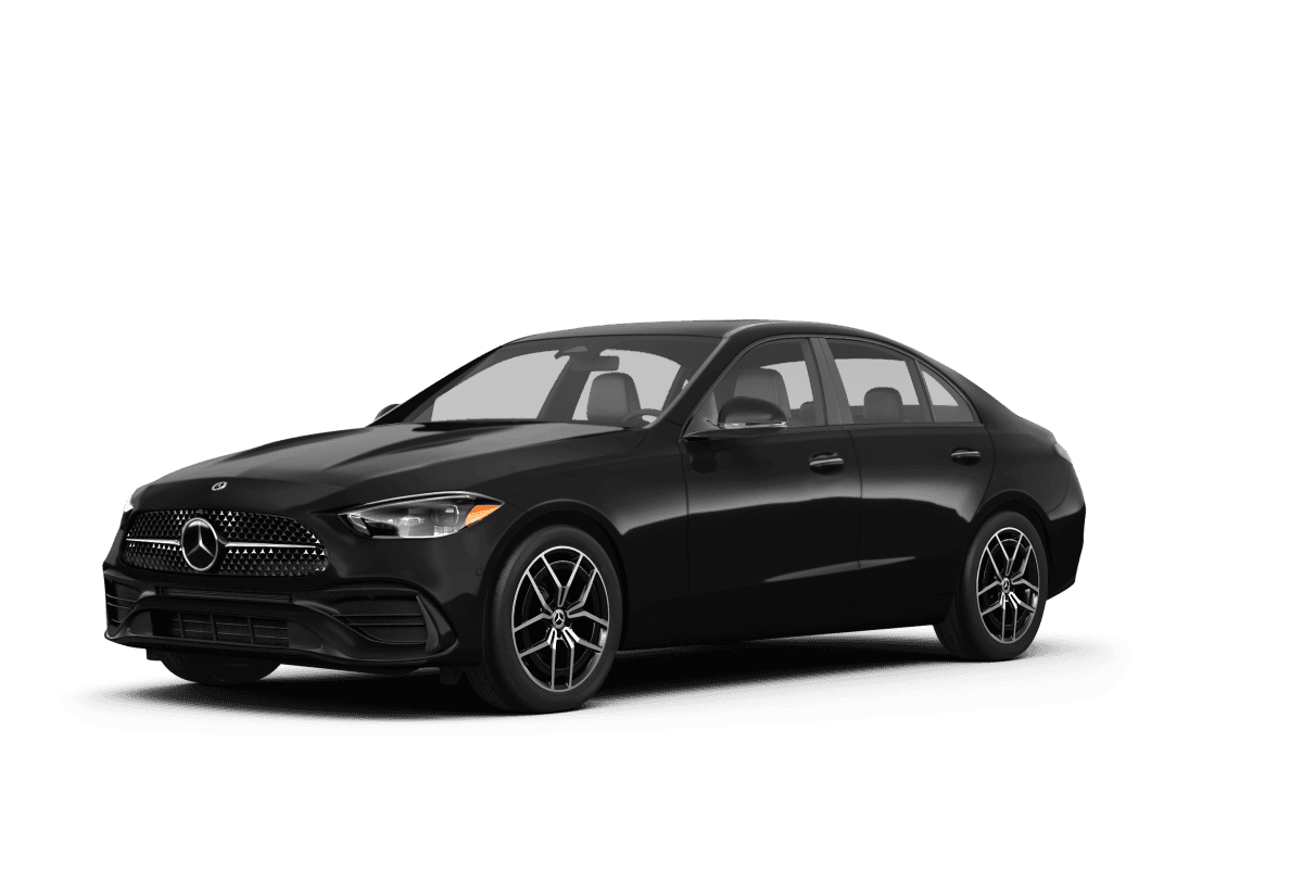 Mercedes-Benz C-Class Black - Front view Mercedes-Benz C-Class Black - Front view