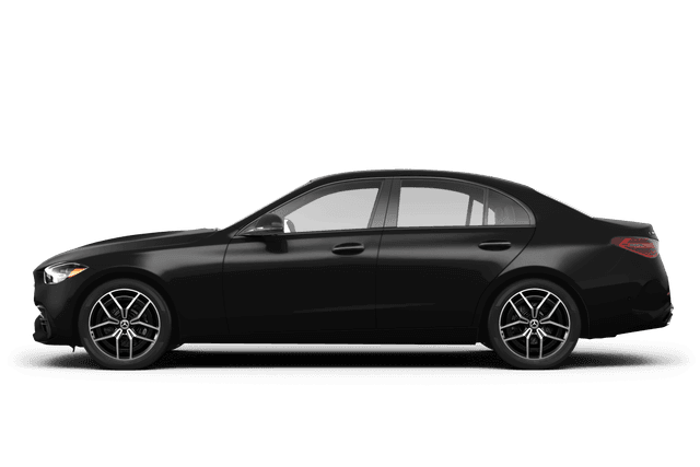 Mercedes-Benz C-Class Black - Side view Mercedes-Benz C-Class Black - Side view