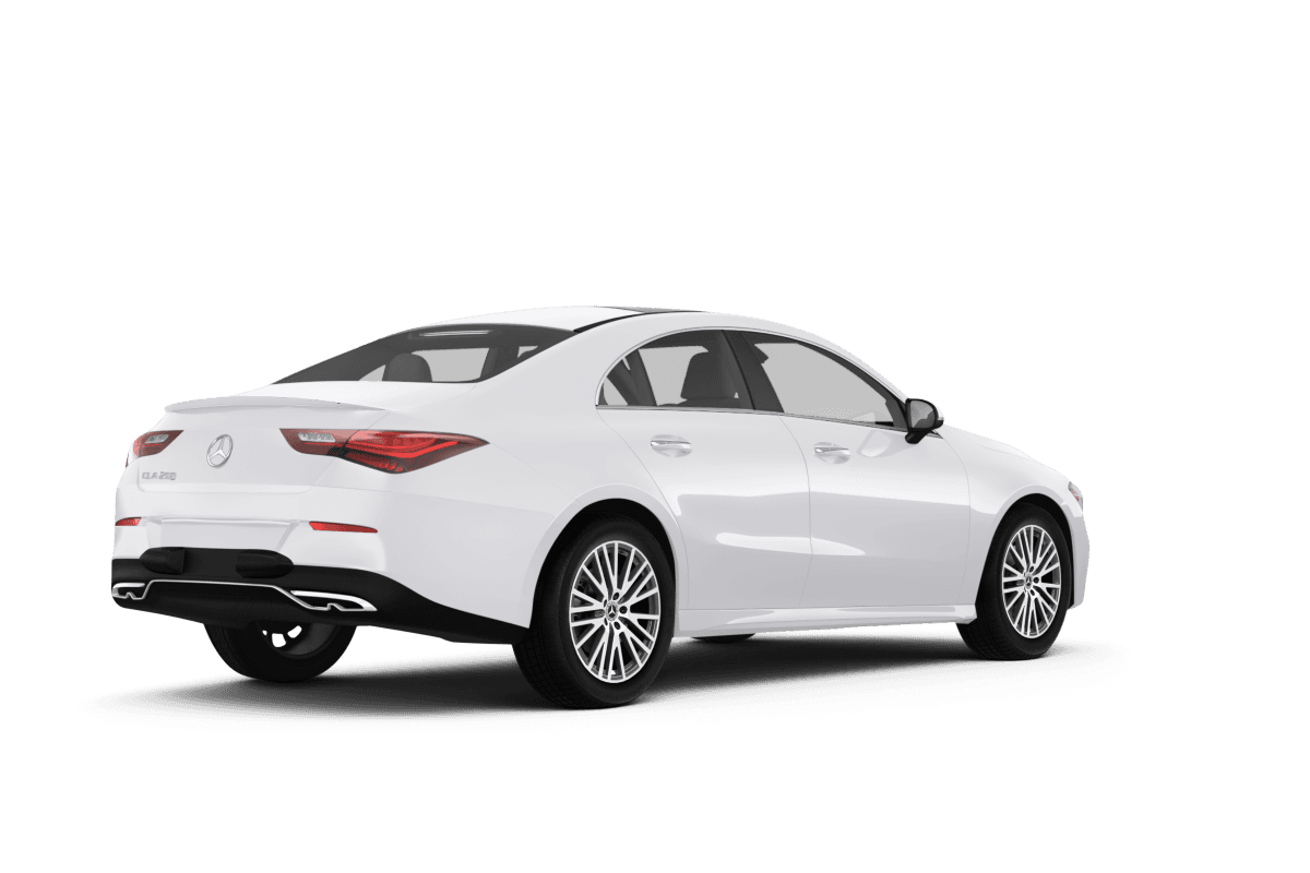 Mercedes-Benz CLA Polar White - Back view Mercedes-Benz CLA Polar White - Back view