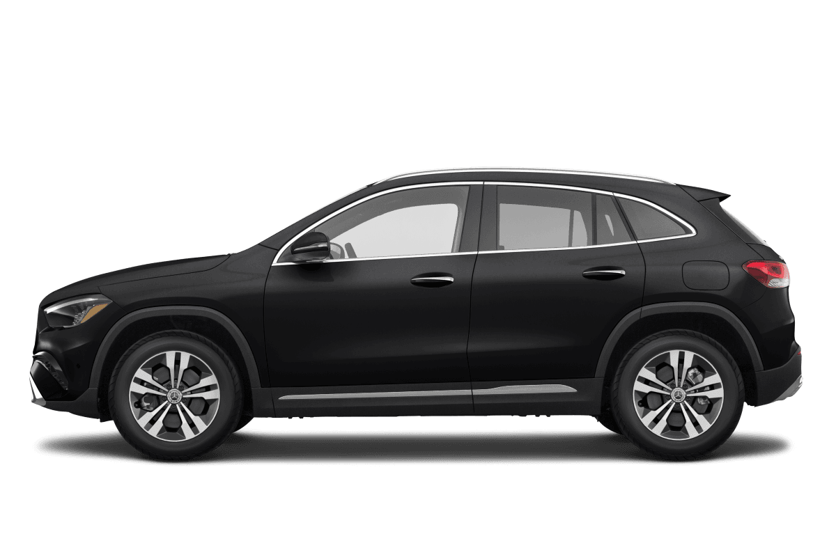 Mercedes-Benz GLA Cosmos Black Metallic - Side view Mercedes-Benz GLA Cosmos Black Metallic - Side view