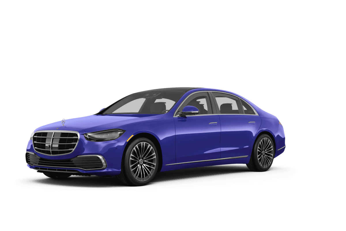 Mercedes-Benz S-Class MANUFAKTUR Signature Mystic Blue Metallic - Front view Mercedes-Benz S-Class MANUFAKTUR Signature Mystic Blue Metallic - Front view