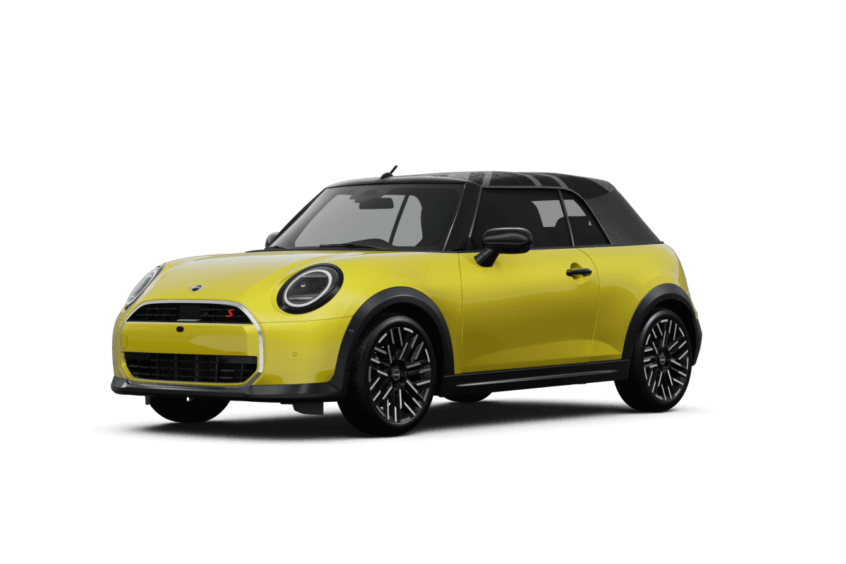 MINI Convertible Sunny Side Yellow - Front view MINI Convertible Sunny Side Yellow - Front view