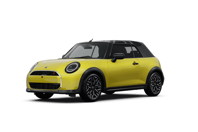 MINI Convertible Sunny Side Yellow - Front view MINI Convertible Sunny Side Yellow - Front view