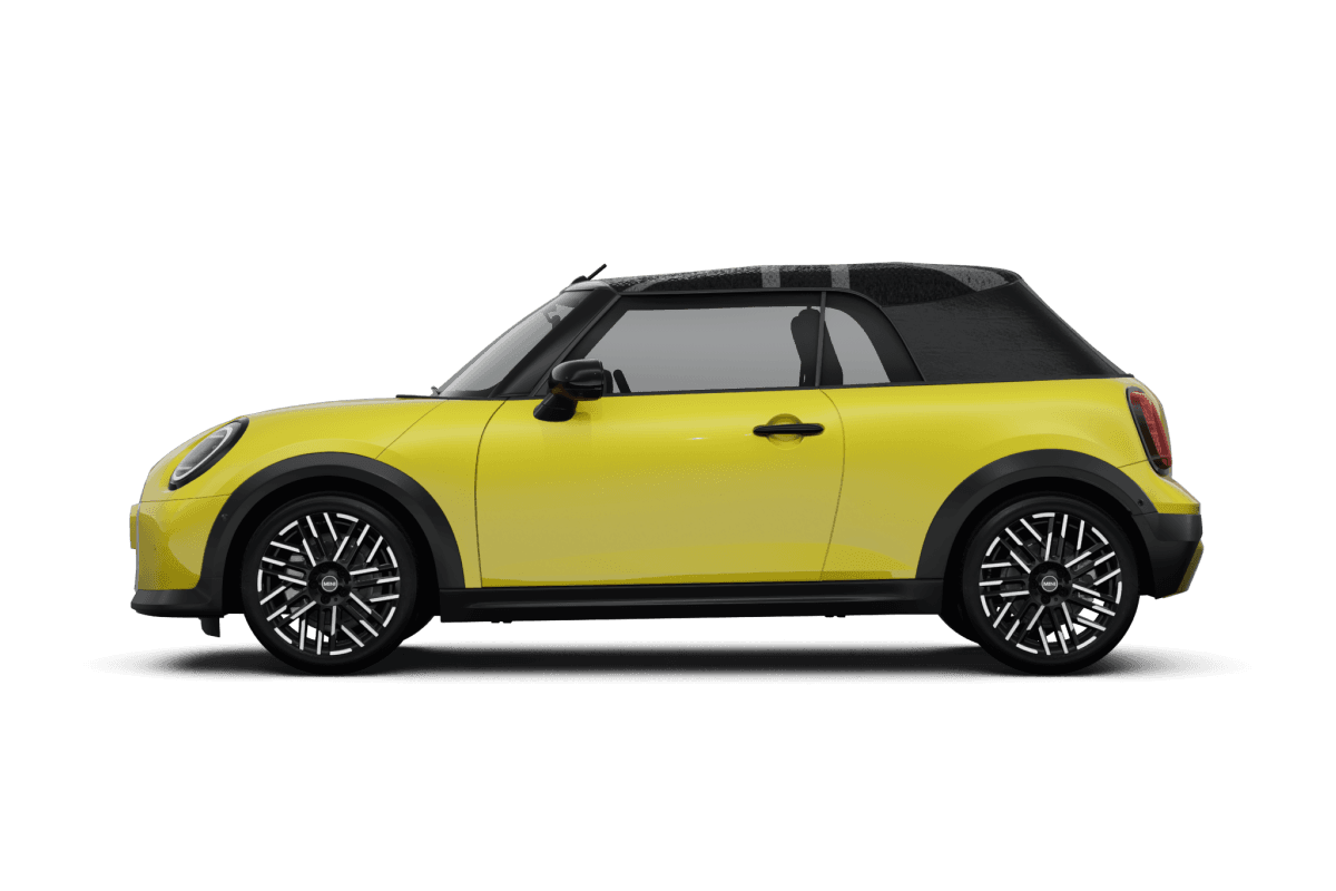 MINI Convertible Sunny Side Yellow - Side view MINI Convertible Sunny Side Yellow - Side view