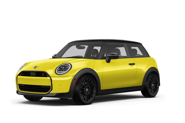 MINI Hardtop 2 Door Sunny Side Yellow - Front view MINI Hardtop 2 Door Sunny Side Yellow - Front view